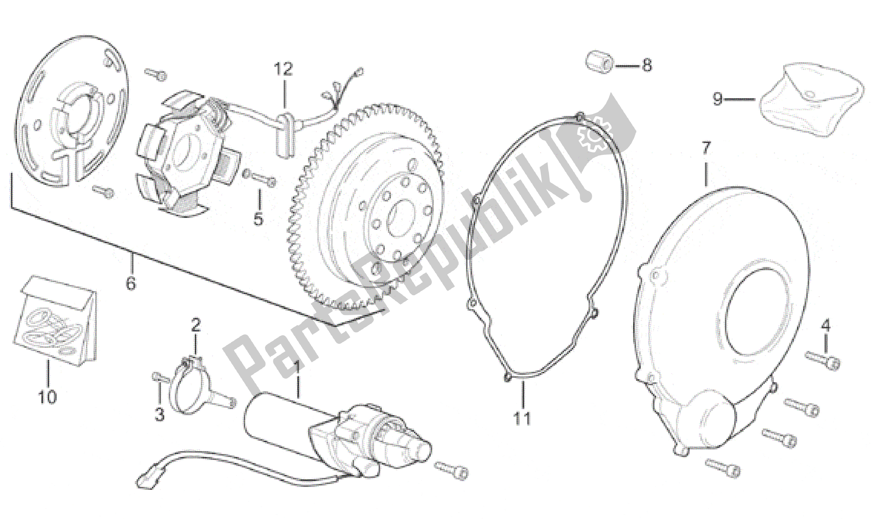 Todas las partes para Unidad De Encendido de Aprilia Minarelli 50 1991 - 2000