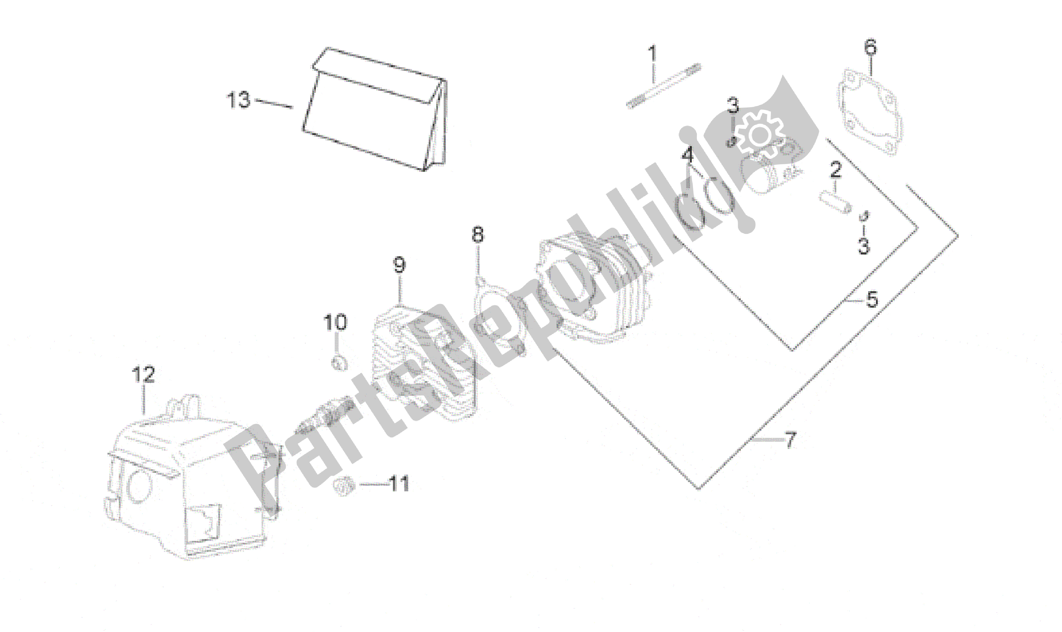 Toutes les pièces pour le Culasse du Aprilia SR Viper 50 1994 - 1996