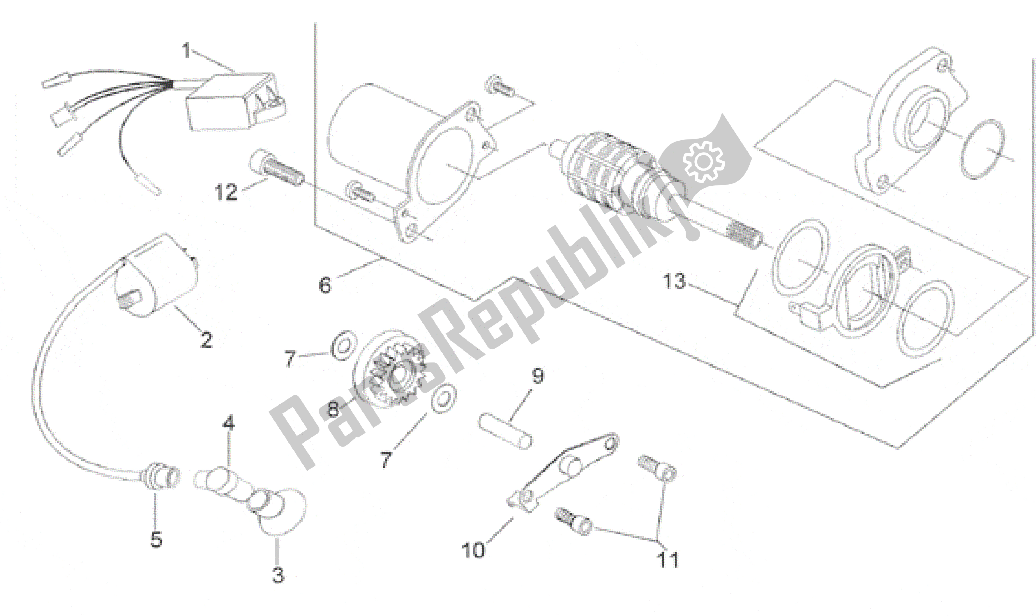 Tutte le parti per il Unità Di Accensione del Aprilia SR Viper 50 1994 - 1996