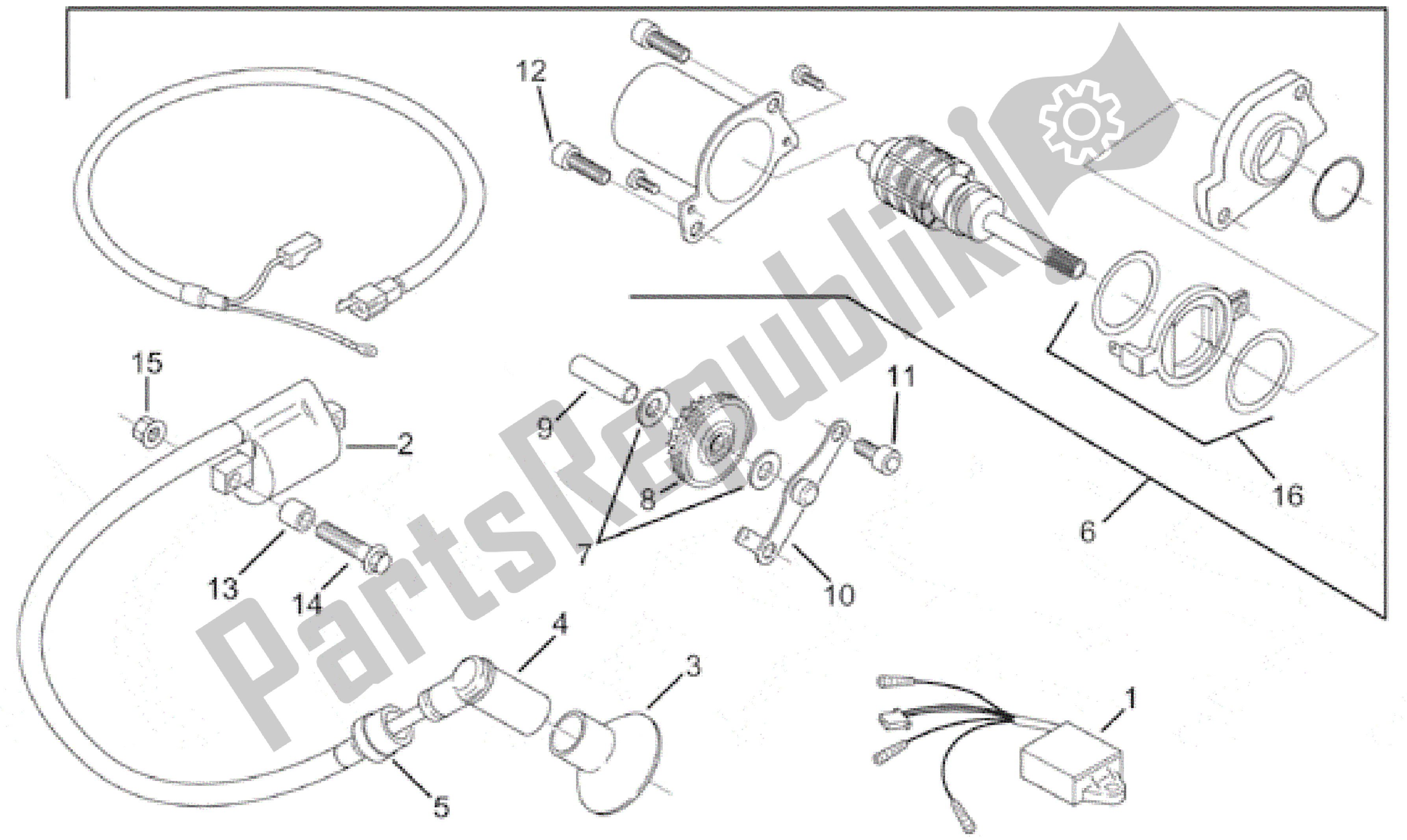 Todas las partes para Unidad De Encendido de Aprilia Amico 50 1996 - 1998