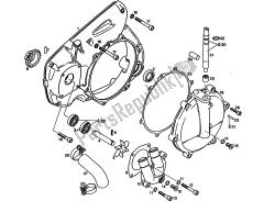 couvercle d'embrayage, pompe à eau