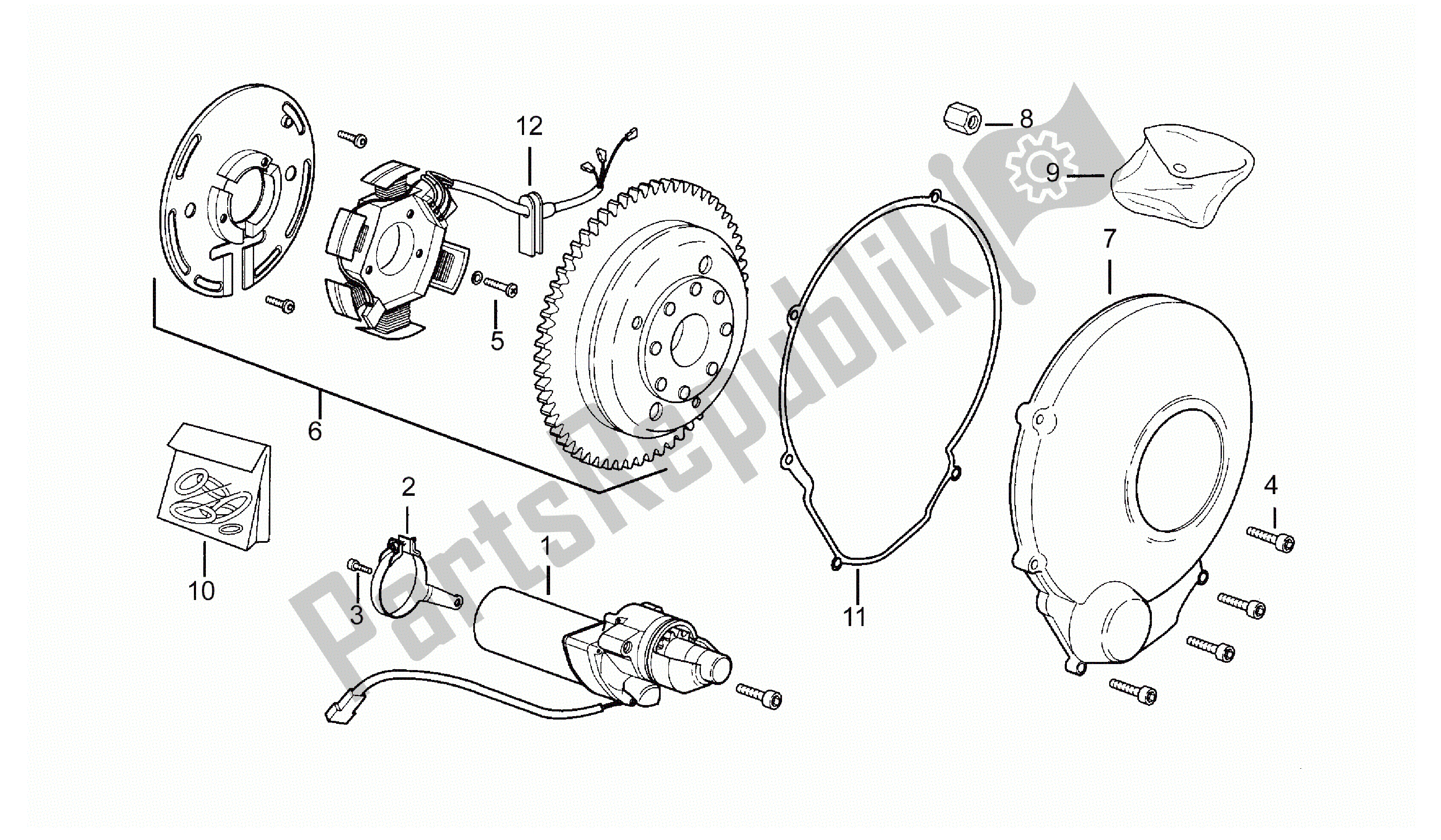 Toutes les pièces pour le Cdi Magneto Assy du Aprilia Minarelli 50 1991 - 2016