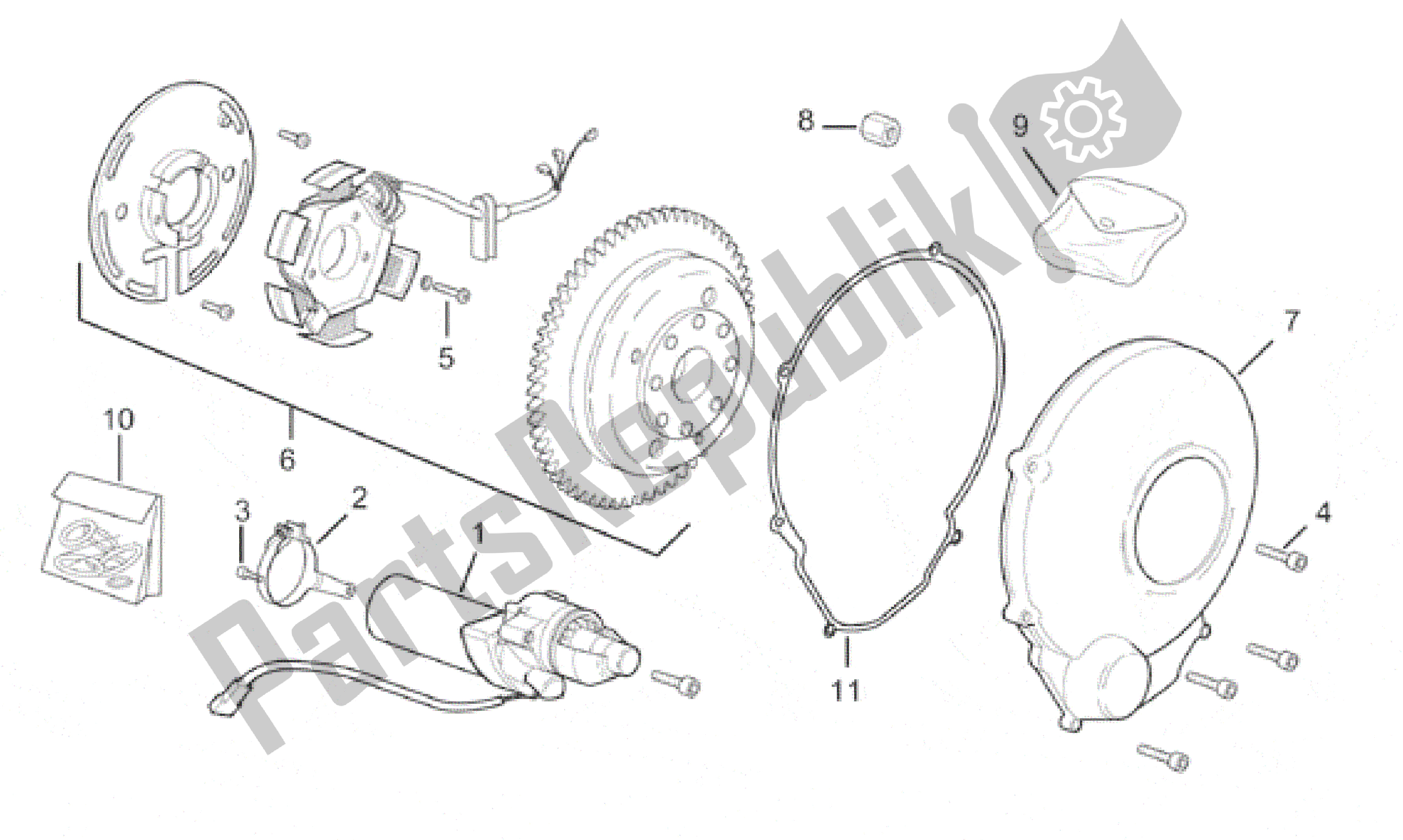 Tutte le parti per il Unità Di Accensione del Aprilia RS 50 1996 - 1998