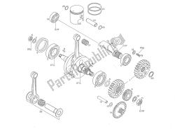 CRANKSHAFT, BALANCER- AND REVOLUTION COUNTER DRIVEPISTON