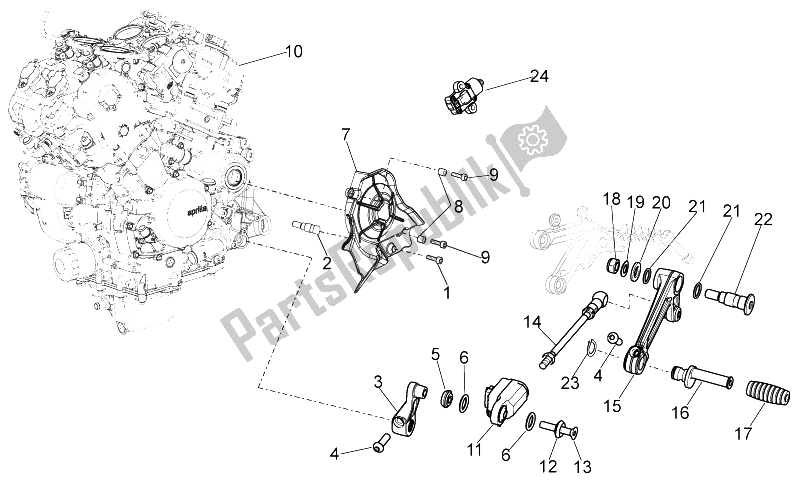 Alle Teile für das Motor des Aprilia RSV4 Aprc R ABS 1000 2013