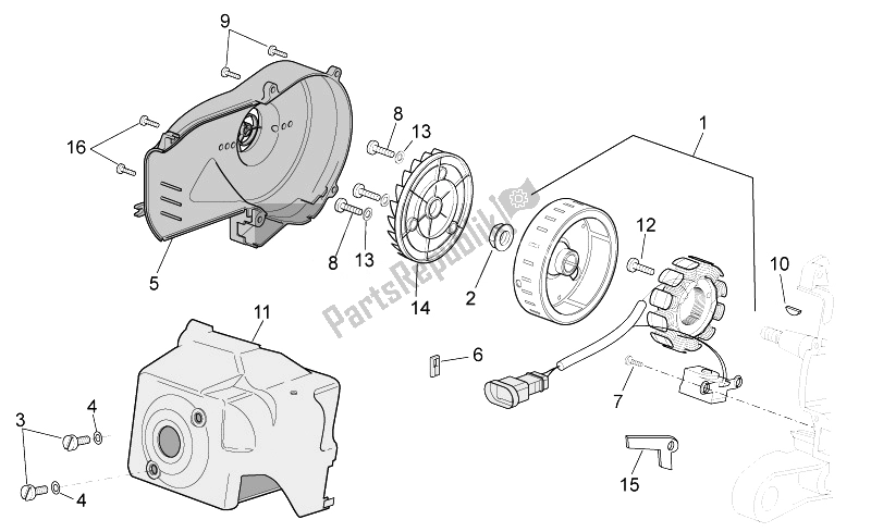 Toutes les pièces pour le Volant du Aprilia Scarabeo 50 2T 2014