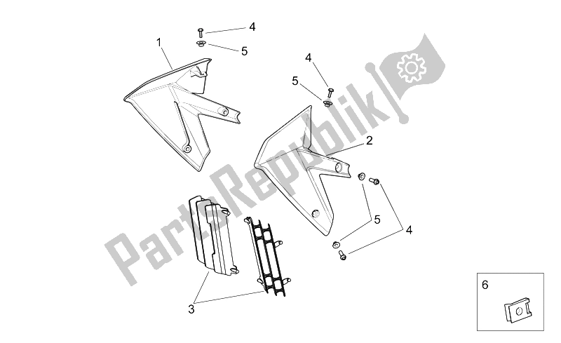 All parts for the Front Body Ii of the Aprilia SXV 450 550 Street Legal 2009