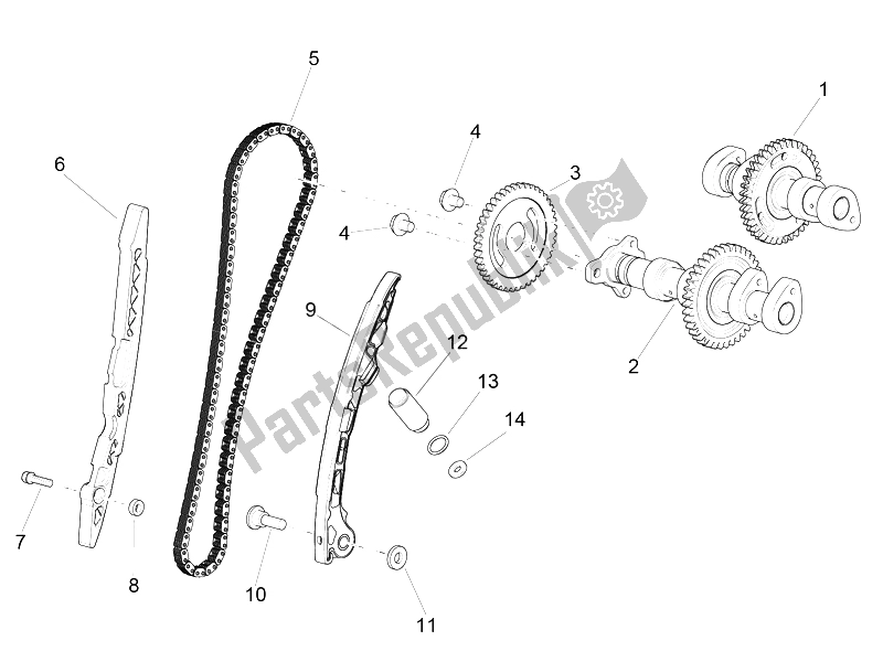 Tutte le parti per il Suggerimento. Zylindersteuer del Aprilia RSV4 RR 1000 2015