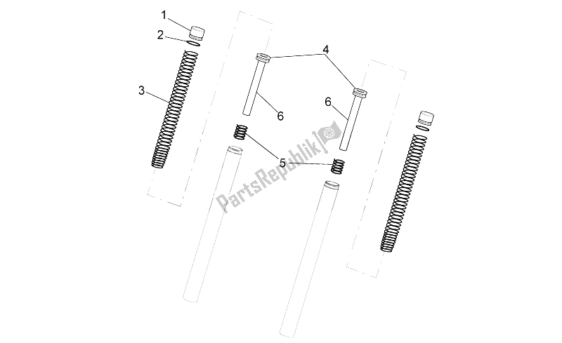 Tutte le parti per il Forcella Ii del Aprilia SR 50 IE Carb MY 2010