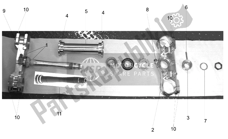 Todas as partes de Direção Ii do Aprilia RXV SXV 450 550 2006