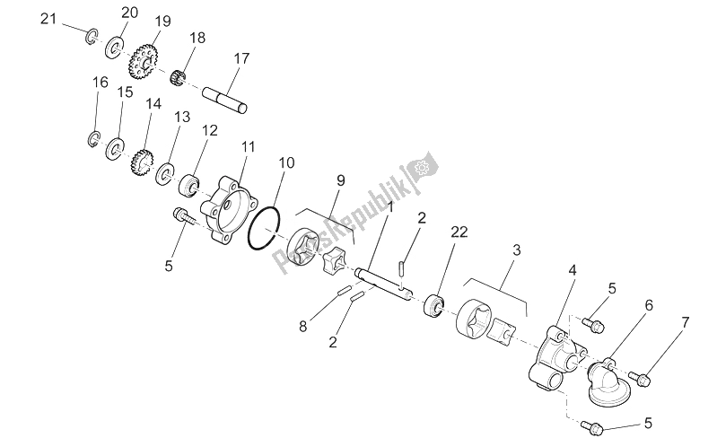 Alle Teile für das Ölpumpe des Aprilia RXV SXV 450 550 2008