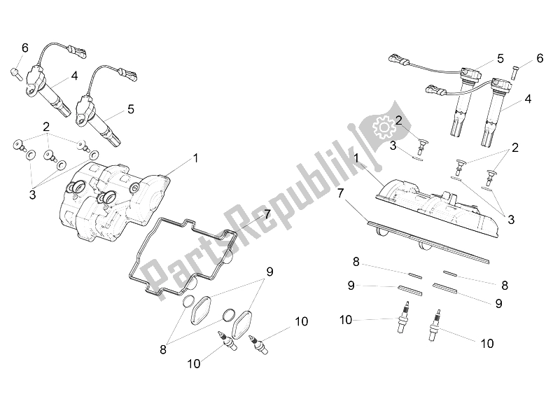 Alle Teile für das Kopfbedeckung des Aprilia RSV4 Racing Factory L E Europe 1000 2016