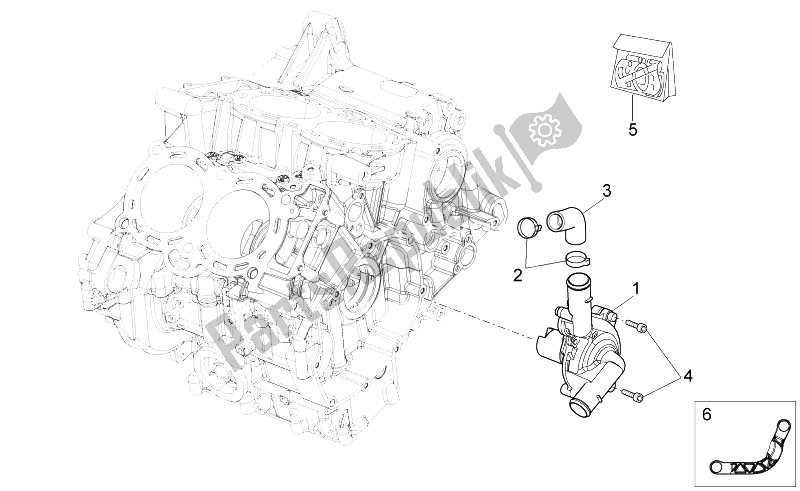 Toutes les pièces pour le Pompe à Eau du Aprilia RSV4 Aprc Factory STD SE 1000 2011