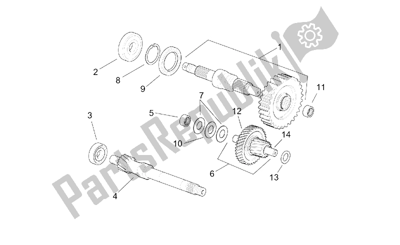 Tutte le parti per il Trasmissione del Aprilia SR 125 150 1999