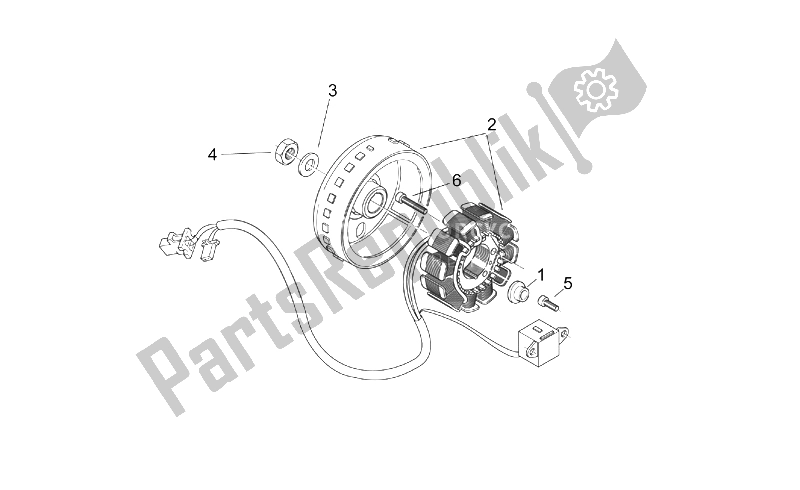 Tutte le parti per il Volano del Aprilia SR 50 H2O NEW DI Tech 2004