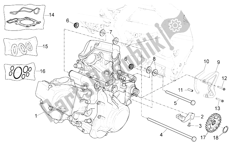 Todas las partes para Motor de Aprilia RXV 450 550 Street Legal 2009