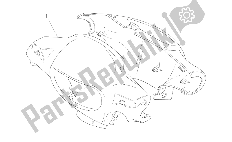 All parts for the Front Body I - Headlight Support of the Aprilia Scarabeo 50 2T ENG Minarelli 1999