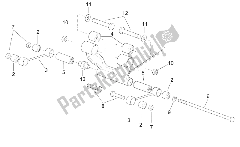 Toutes les pièces pour le Bielle du Aprilia Leonardo 250 ENG Yamaha 1999