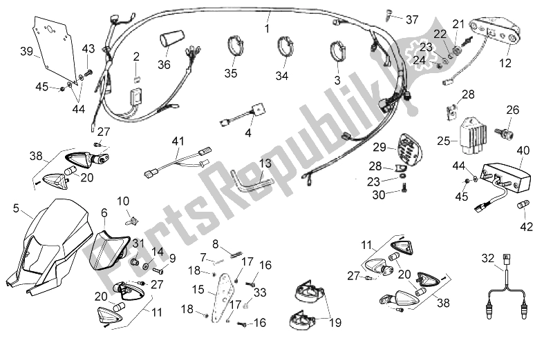All parts for the Electrical System of the Aprilia SX 50 Limited Edition 2014