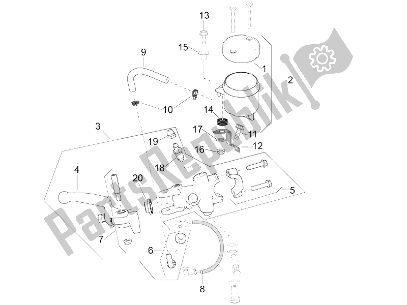 Wszystkie części do Przedni Cylinder G?ówny Aprilia RSV4 Racing Factory L E 1000 2015