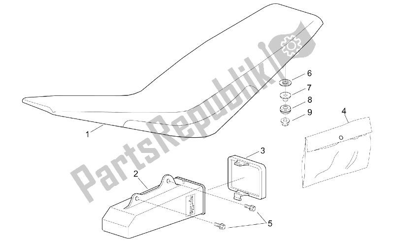 Toutes les pièces pour le Selle du Aprilia RX 50 Racing 2003