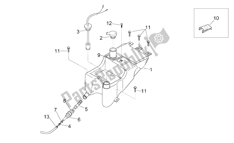 Alle Teile für das Öltank des Aprilia RS 50 1999