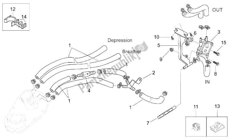 Toutes les pièces pour le Pompe à Carburant Interne du Aprilia Leonardo 125 150 1999