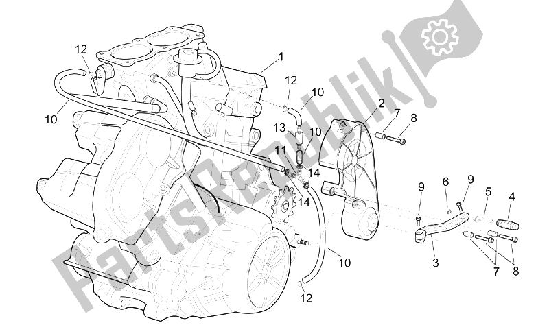 Wszystkie części do Silnik Aprilia RSV Mille 1000 2003