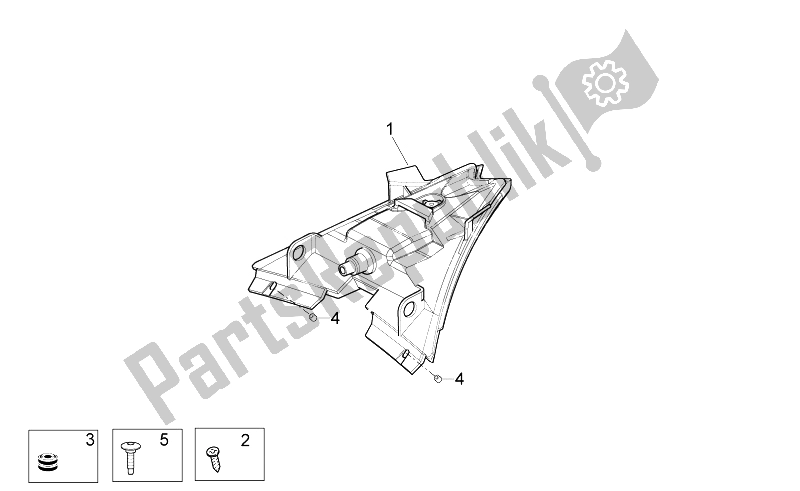 Todas las partes para Luz De La Cola de Aprilia Tuono 1000 V4 R STD Aprc 2011