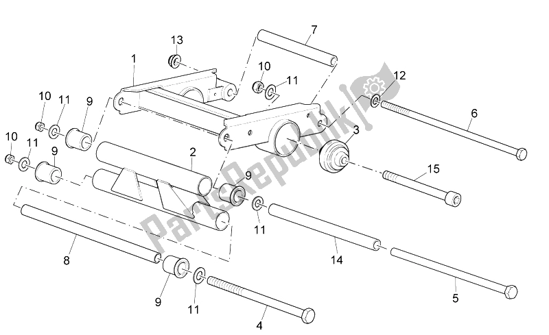 All parts for the Connecting Rod of the Aprilia Sport City Street 125 4T 4V E3 2012