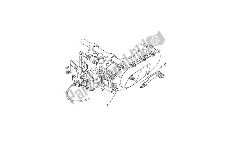 All parts for the Engine of the Aprilia Rally 50 H2O 1996