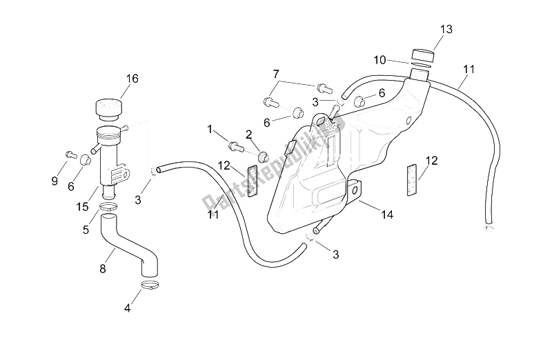 Tutte le parti per il Vaso Di Espansione del Aprilia RSV Mille 1000 1998