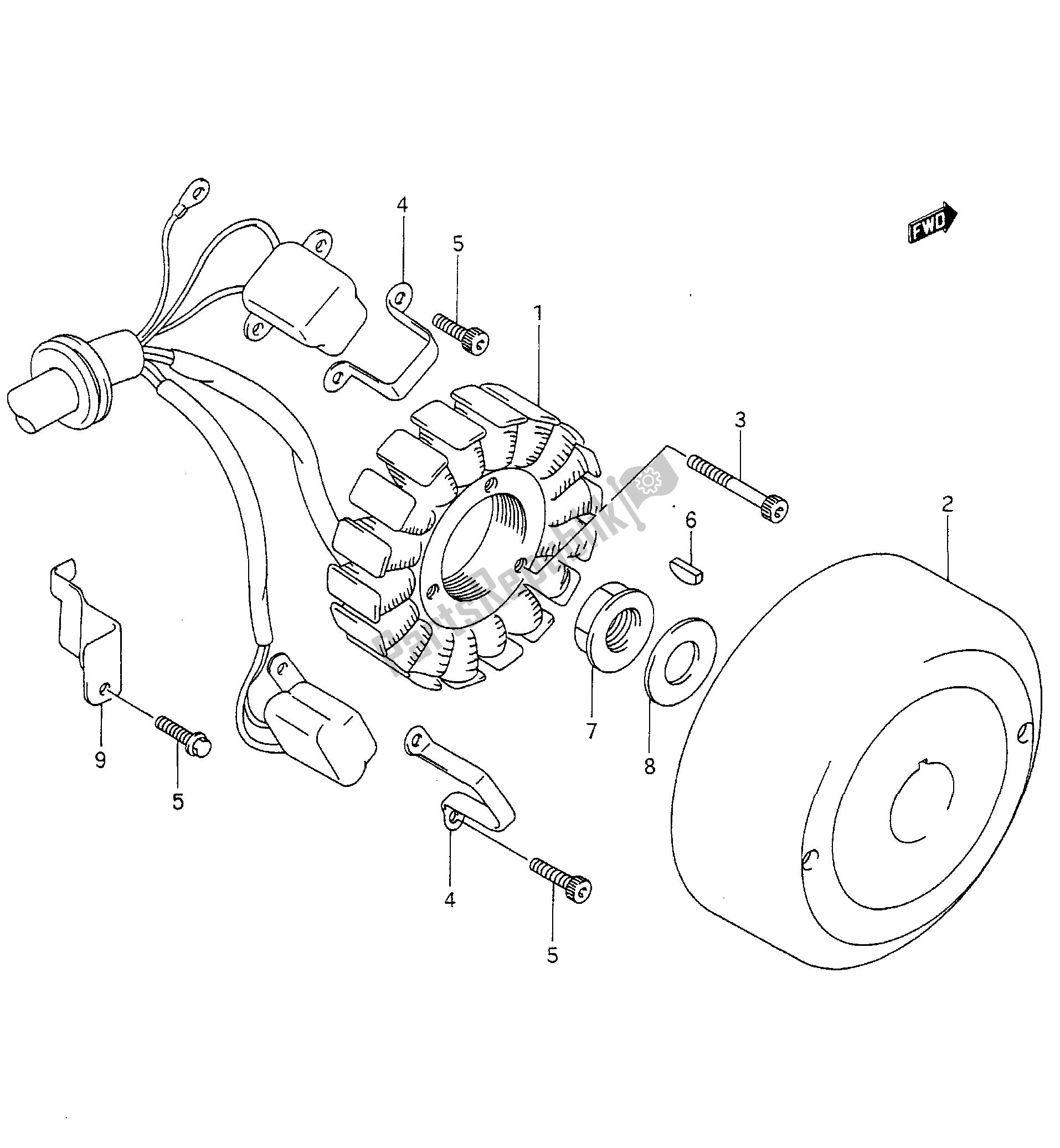 Toutes les pièces pour le Magnéto du Aprilia RS 250 1994