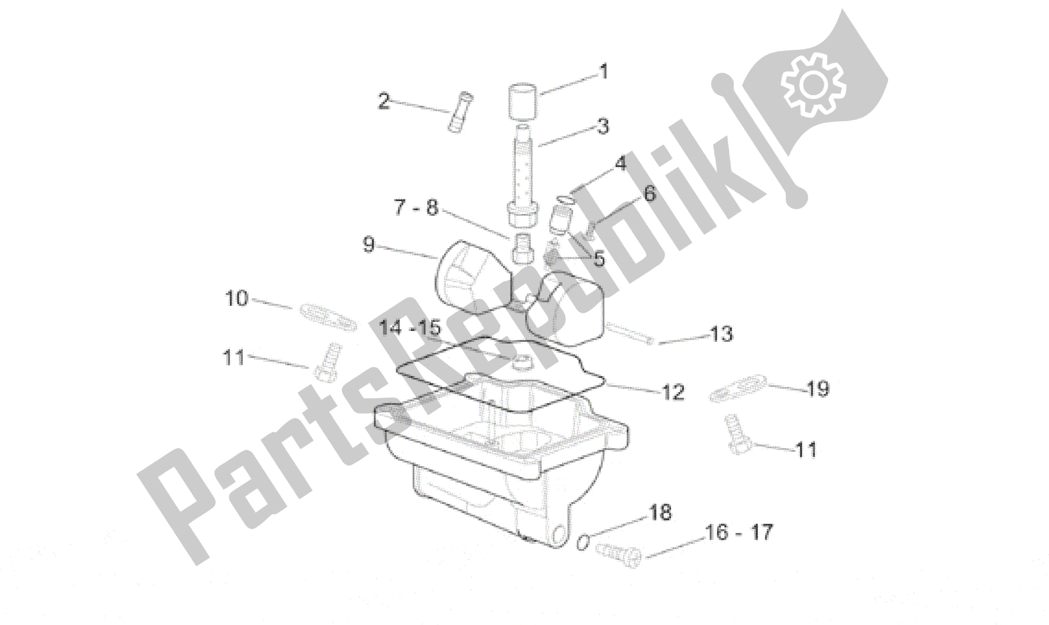 Todas las partes para Carburador Iii de Aprilia RS 250 1995 - 1997