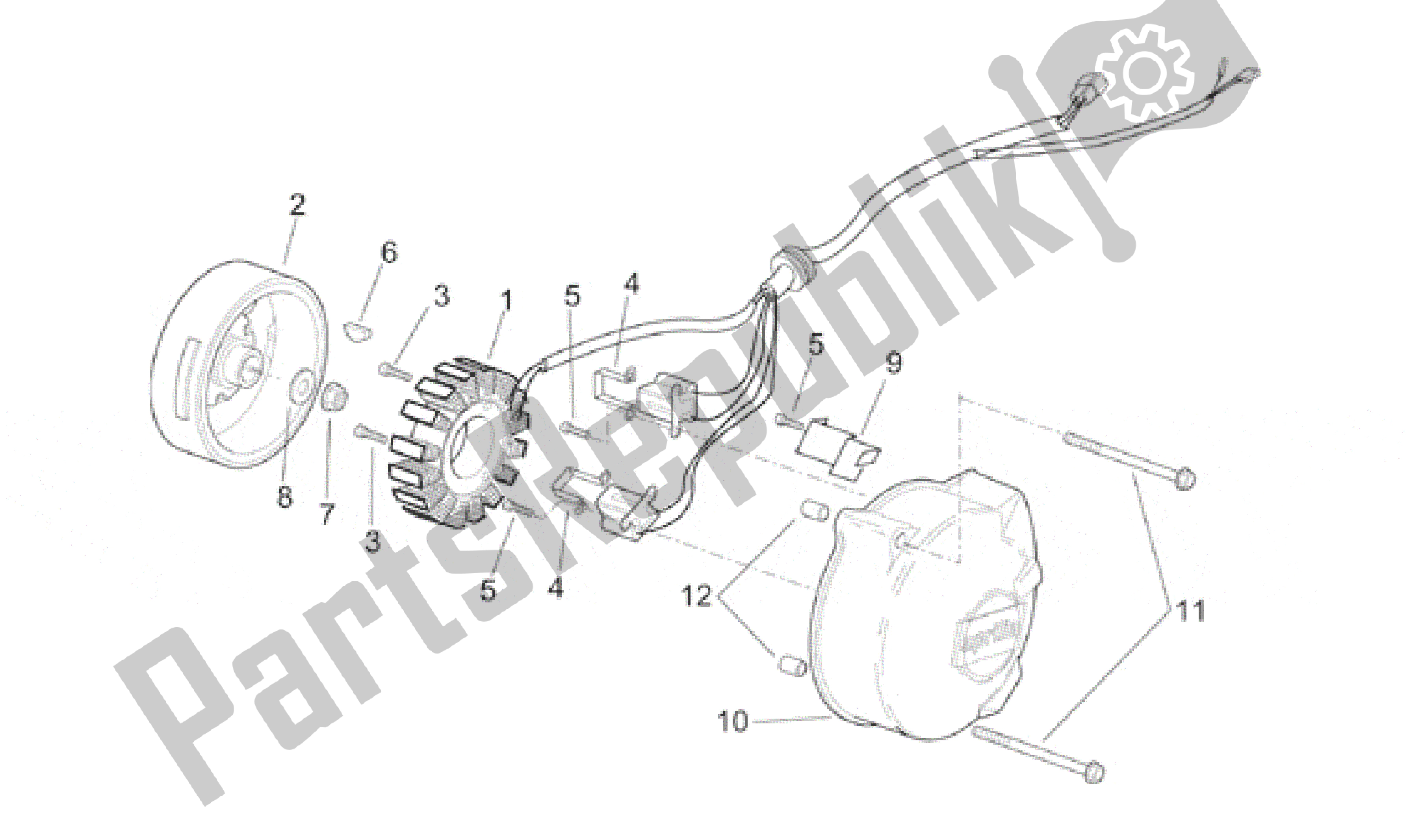 Tutte le parti per il Unità Di Accensione del Aprilia RS 250 1995 - 1997