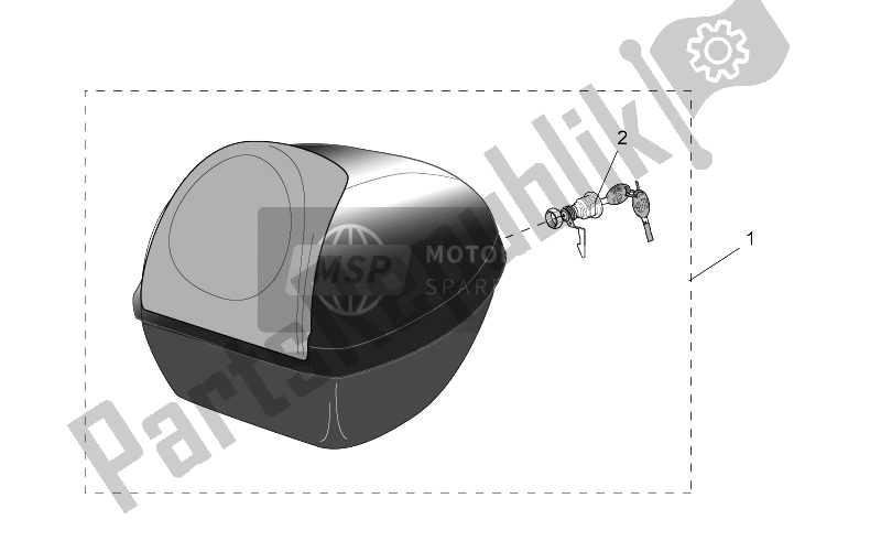 Tutte le parti per il Acc. - Top / Casi, Casi Laterali del Aprilia Scarabeo 50 Ditech 2001