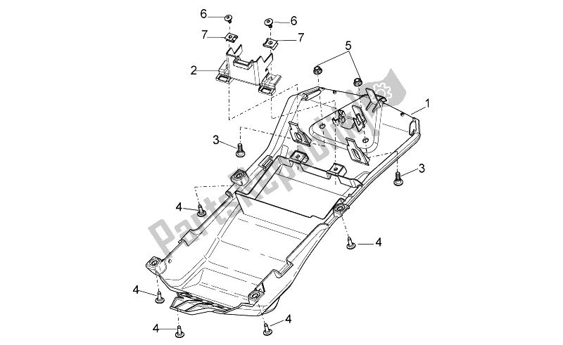 Todas as partes de Sela Inferior do Aprilia Tuono 1000 V4 R STD Aprc 2011