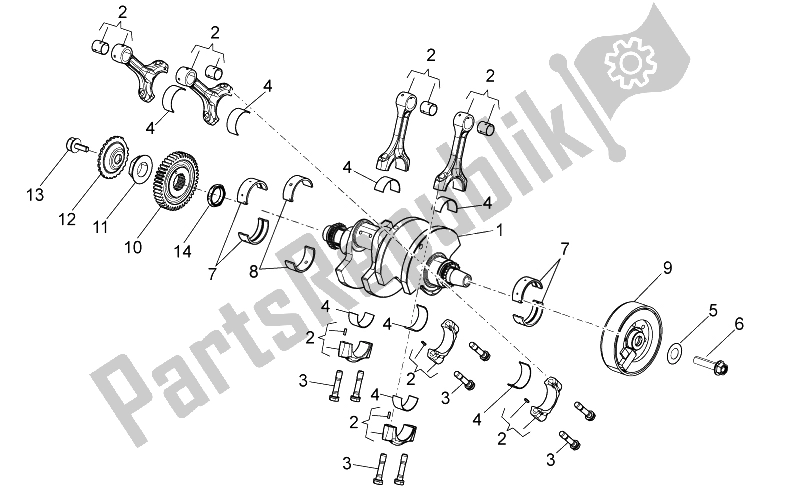 Toutes les pièces pour le Arbre De Transmission du Aprilia Tuono 1000 V4 R Aprc ABS 2014