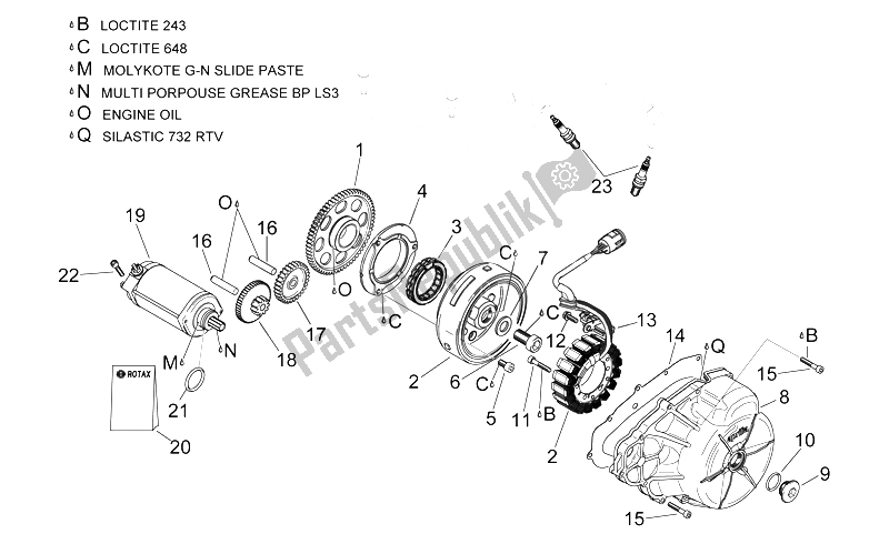 Toutes les pièces pour le Unité D'allumage du Aprilia RSV Mille SP 1000 1999