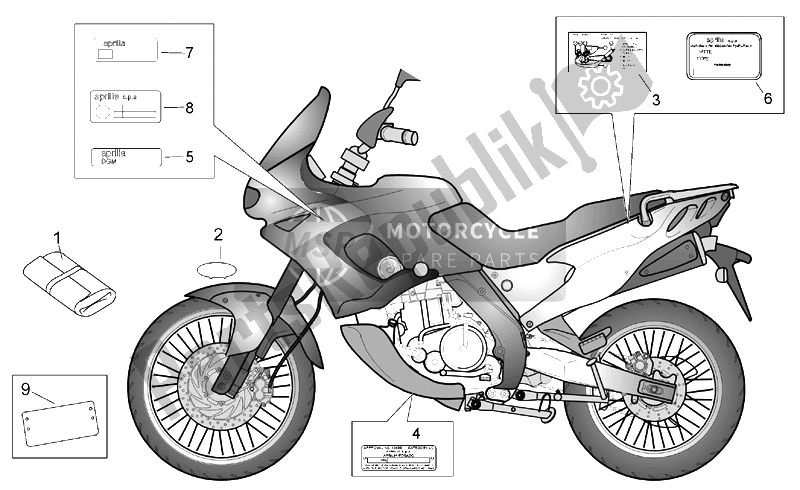 Toutes les pièces pour le Ensemble D'assiettes du Aprilia Pegaso 650 1997