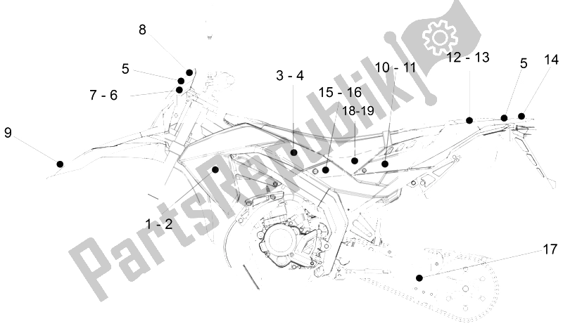 Toutes les pièces pour le Décalque du Aprilia RX 50 2014