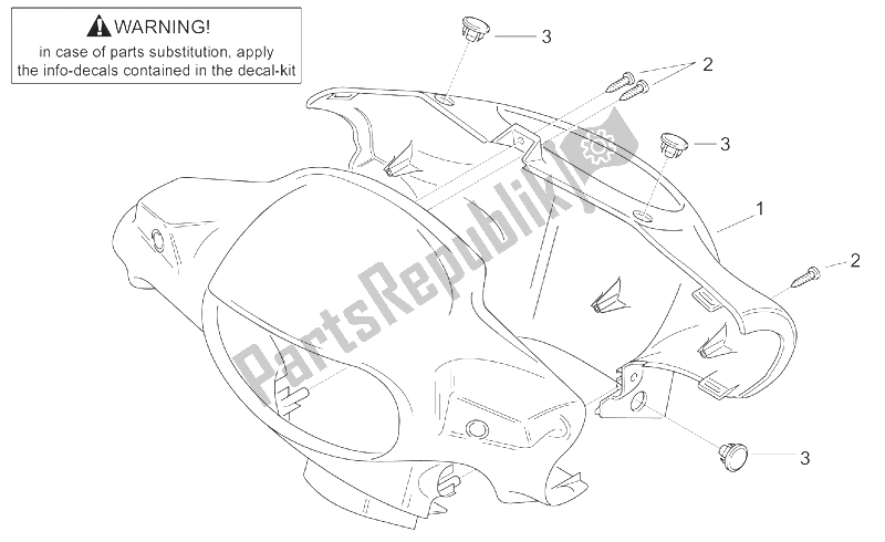 All parts for the Front Body Ii - Dashboard of the Aprilia Scarabeo 50 2T ENG Minarelli 1999