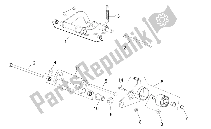 All parts for the Connecting Rod of the Aprilia Scarabeo 300 Light E3 2009
