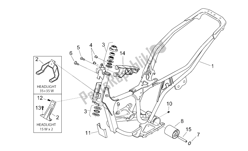 Alle Teile für das Rahmen I des Aprilia Area 51 1998