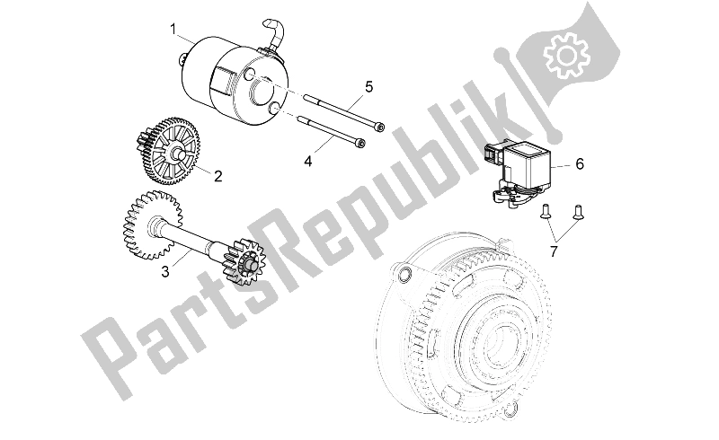 All parts for the Gear Box Selector of the Aprilia NA 850 Mana GT 2009