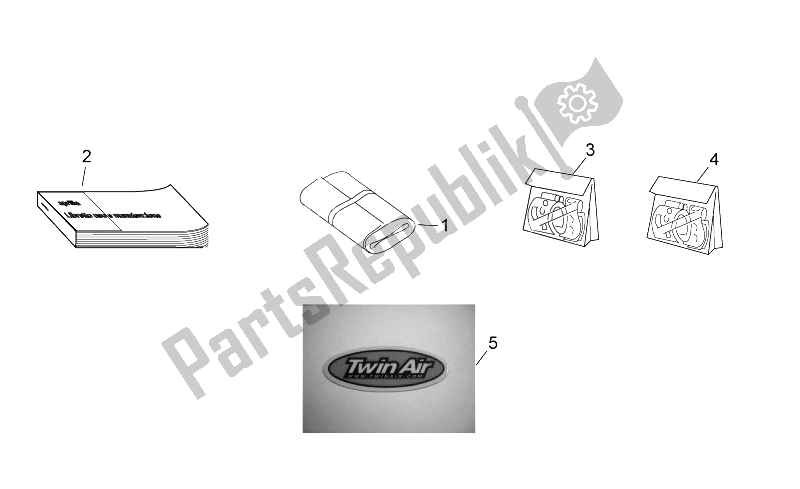 All parts for the Op.'s Handbooks And Decal of the Aprilia RXV SXV 450 550 VDB Merriman 2008