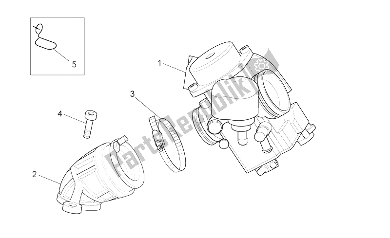 Toutes les pièces pour le Carburateur I du Aprilia Scarabeo 125 200 Light Carb 2007