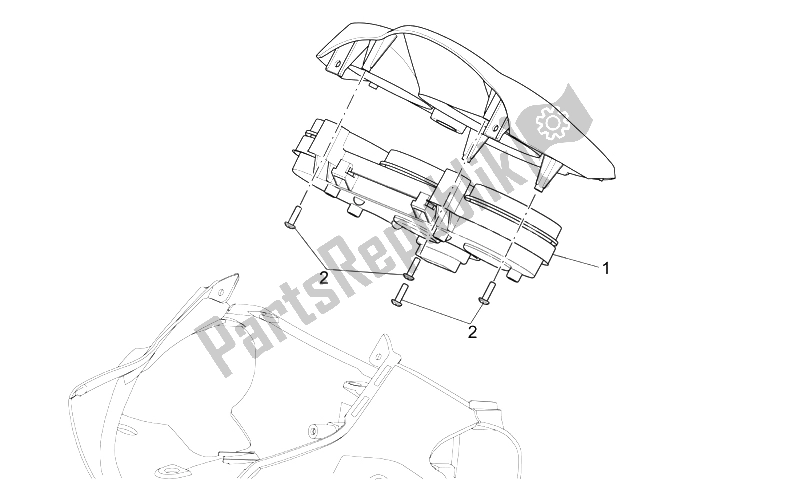 Alle onderdelen voor de Dashboard van de Aprilia Scarabeo 250 Light E3 2006