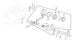 Driven shaft 4 speed gearbox