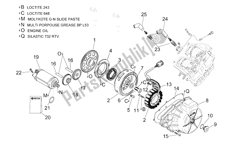 All parts for the Ignition Unit of the Aprilia SL 1000 Falco 2000